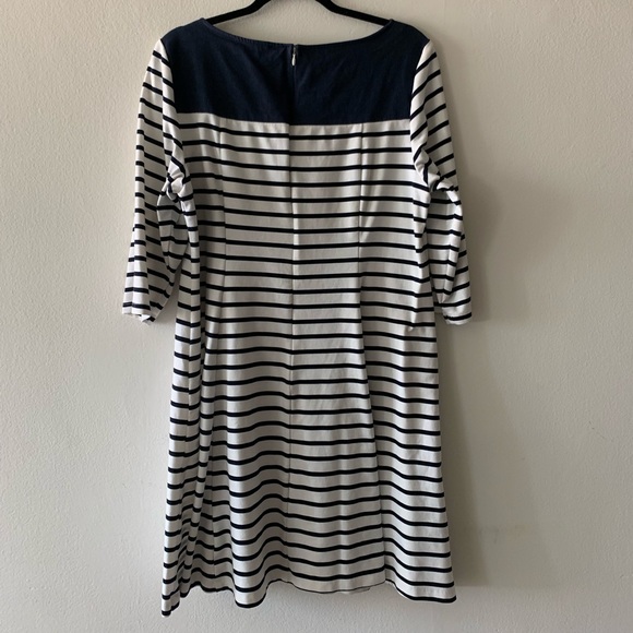 3/4 Sleeve Stripe Shift Dress - Picture 2 of 2